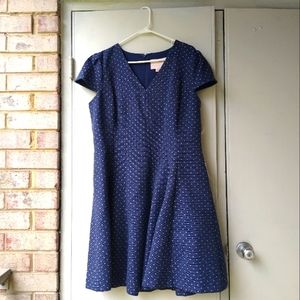 !!Clearance!! NWT Gal Meets Glam Navy White Polka Dot Lorraine Dress, size 18